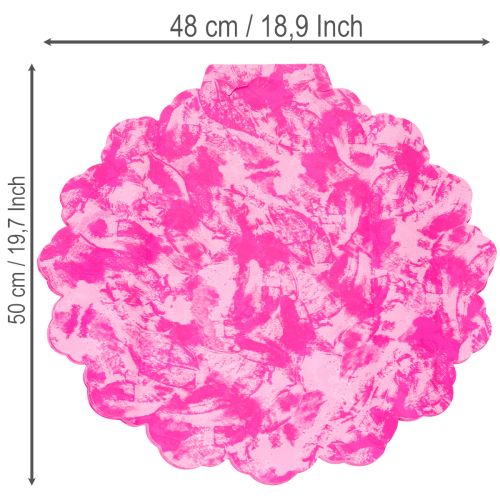 Blumenmanschette Rondella Pink Kunststoff 48 cm für Blumensträusse | Floristik24.ch