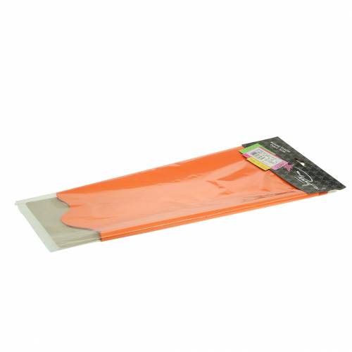 Floristik24 Rondella Manschette Orange Gestreift Ø60cm 50St