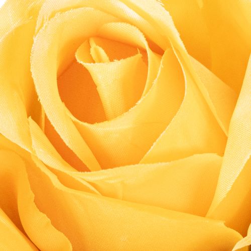 Künstliche gelbe Rosen 62 cm Kunstblumen mit langem Stiel 12er-Set | Floristik24.ch