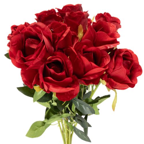 Künstliche Rosen 62 cm Rot 12er-Set für Dekorationen | Floristik24.ch