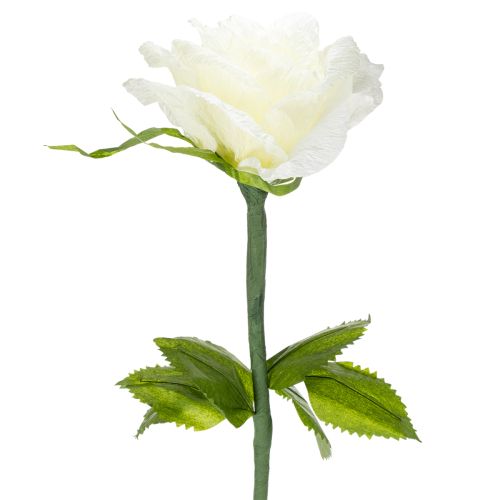 Kunstblume Rose zum Dekorieren für Wohnräume und Hochzeiten 92cm