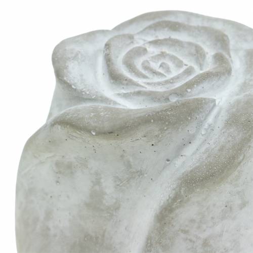 Floristik24 Grabschmuck Rose Grab-Dekoration Beton H10cm 4 St
