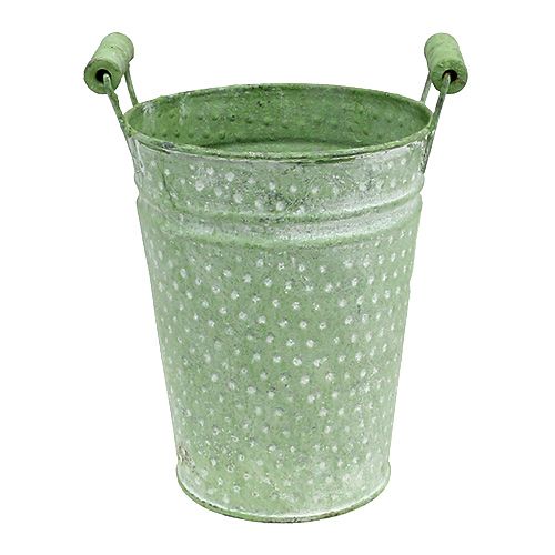 Rosentopf mit Griffen Ø14,5cm H19cm Grün | Floristik24.ch