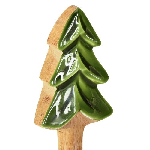 Floristik24 Salatbesteck Holz Besteck für Weihnachten 28cm 2er-Set
