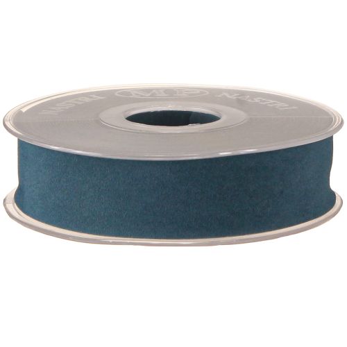 Floristik24 Samtband Blau Geschenkband Dekoband Band 25mm 7m