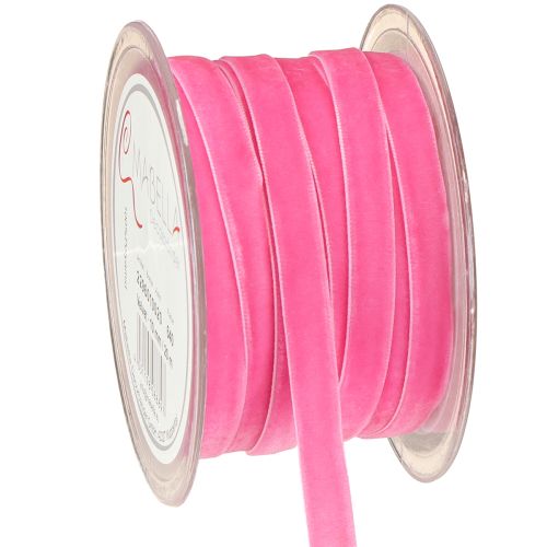 Samtband Dekoband Geschenkband Samt Rosa 10mm 20m