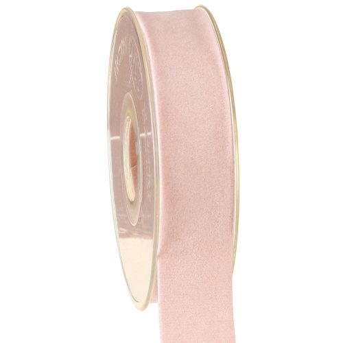 Samtband Rosa 25mm 7m