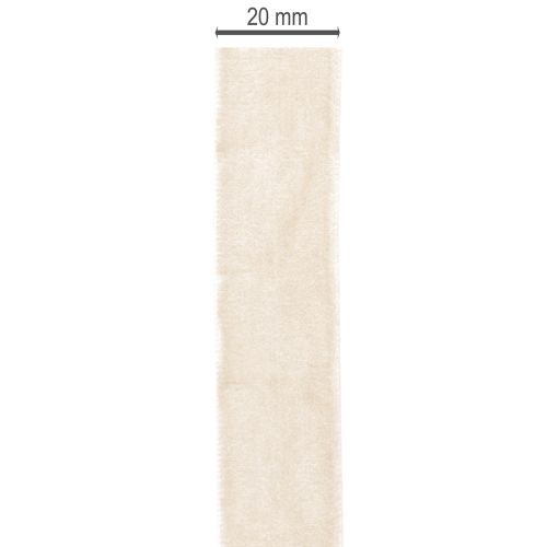 Geschenkband Samtband Beige 20mm 10m für Verpackung und Dekoration | Floristik24.ch