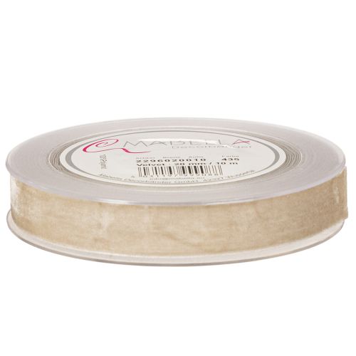Geschenkband Samtband Beige 20mm 10m für Verpackung und Dekoration | Floristik24.ch