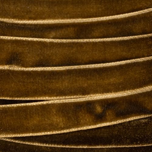 Dekoband Samt Braun 10mm x 20m Rolle | Floristik24.ch
