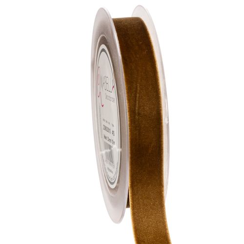 Dekoband Samtband Braun 20 mm x 10 m für Geschenkverpackung