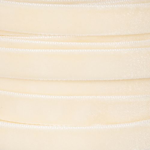 Samtband Creme 10mm auf Rolle 20m aus Polyamid für Basteln und Dekoration | Floristik24.ch