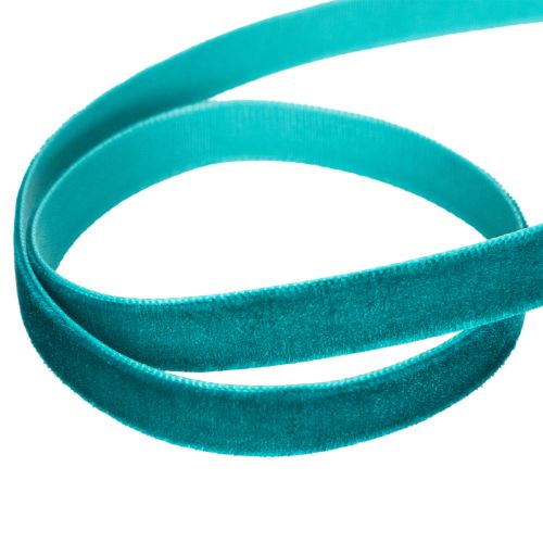 Samtband Polyamid 10mm 20m Petrol für Geschenk- und Wohnraumdekoration | Floristik24.ch