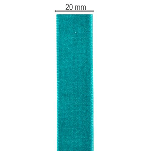 Dekoband Samtband Petrolblau 20mm 10m für Dekoration und Geschenkverpackung | Floristik24.ch