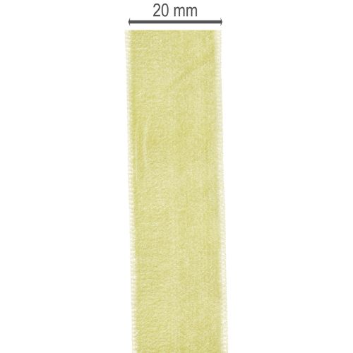 Dekoband Samtband 20 mm 10 m Salbeigrün für Geschenk- und Wohnraumdekoration | Floristik24.ch
