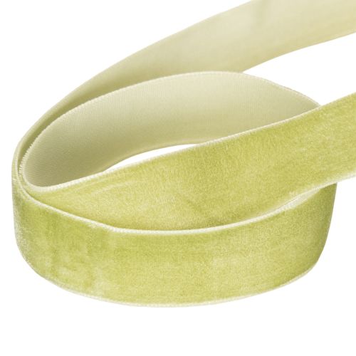 Dekoband Samtband 20 mm 10 m Salbeigrün für Geschenk- und Wohnraumdekoration | Floristik24.ch