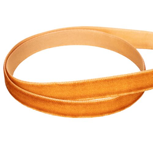 Dekoband Samt Orangebraun Terra 10mm x 20m | Floristik24.ch