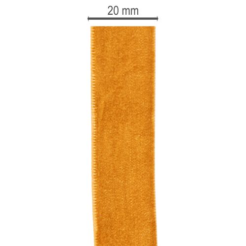 Samtband aus Polyamid 20mm 10m Terracotta | Floristik24.ch