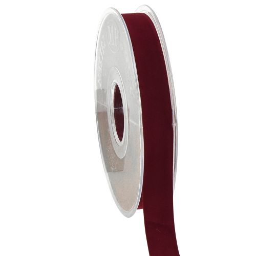Samtband Bordeaux Dekoband Geschenkband Band 15mm 7m