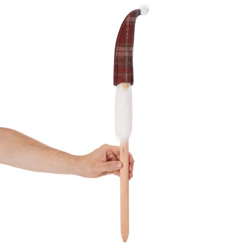 Weihnachtswichtel Deko-Stecker Filz, 58 cm, Rot-Weiss, 6er Set | Floristik24.ch