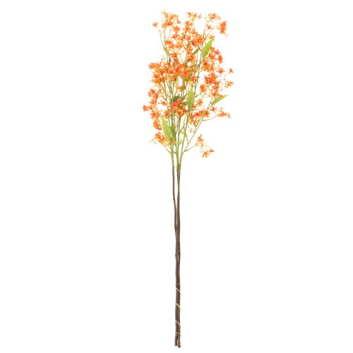 Kunstblume Orchideenzweig 110cm Orange Set aus 3 Stück für Dekoration | Floristik24.ch