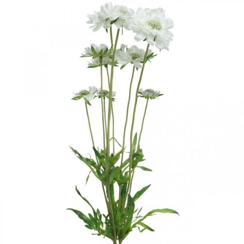 Artikel Skabiose Kunstblume Weiß Gartenblume H64cm Bund mit 3St
