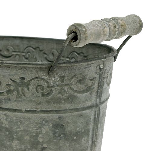 Floristik24 Schale Zink oval 25cm x 13,5cm H10,5cm