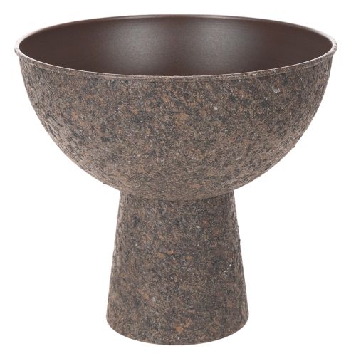 Pflanzschale auf Fuss aus Metall 25 cm in Braun online kaufen | Floristik24.ch
