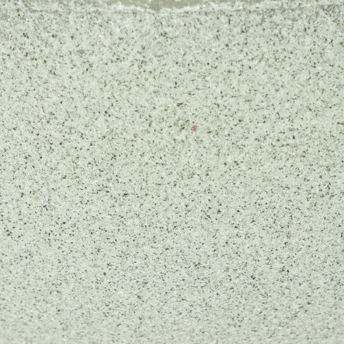Schale mit Standfuss aus Metall 25 cm in graugrüner Granitoptik für Innenräume | Floristik24.ch