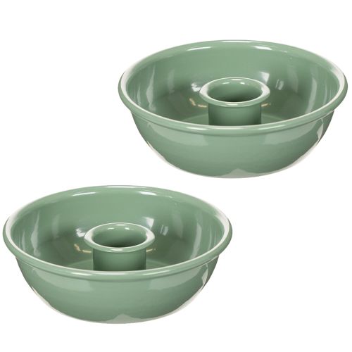Stabkerzenhalter Metall Grün 10 cm 2er-Set online kaufen | Floristik24.ch