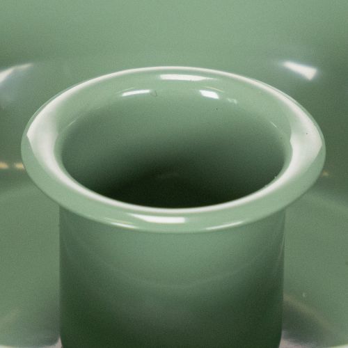 Stabkerzenhalter Metall Grün 10 cm 2er-Set | Floristik24.ch