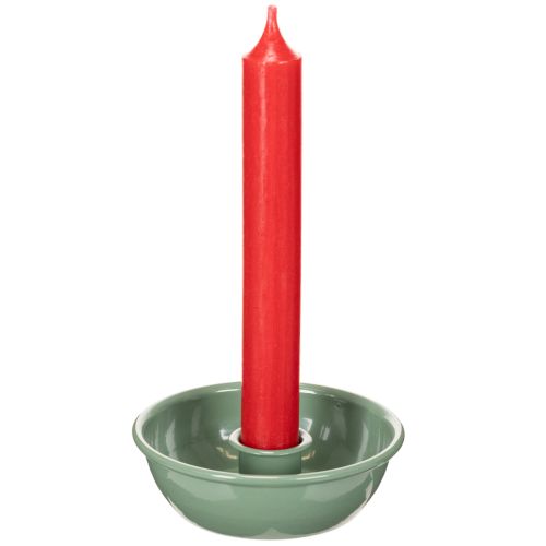 Stabkerzenhalter Metall Grün 10 cm 2er-Set | Floristik24.ch