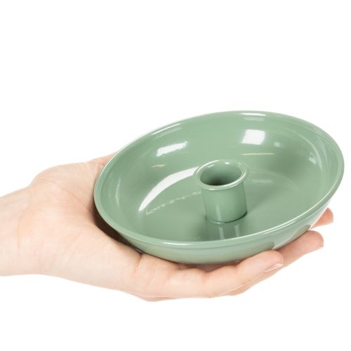 Kerzenständer Metall Grün für Tafelkerzen 13 cm | Floristik24.ch
