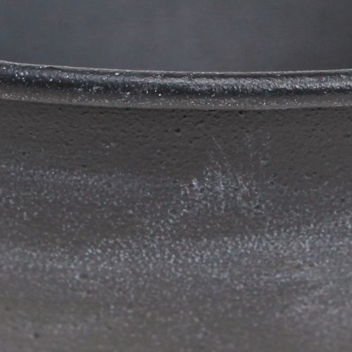 Floristik24 Schale mit Fuß Dekoring Metall Anthrazit H29cm 2St