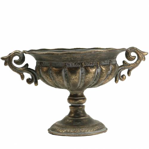 Floristik24 Pokal Schale Antik Gold Ø28cm H23cm