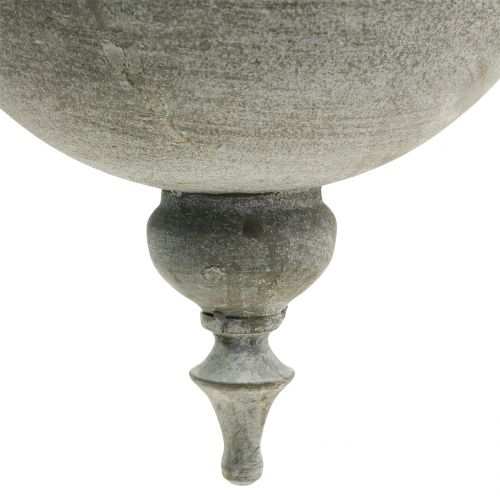 Floristik24 Pflanzschale zum Hängen Grau Ø26cm H23cm