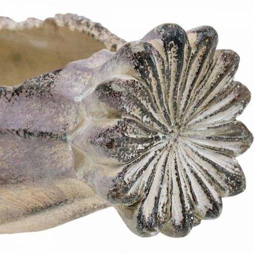 Floristik24 Mohnkapsel zum Bepflanzen, Betondeko, Pflanztopf, Gartendeko L29,5cm