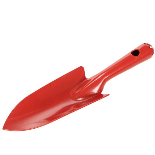 Blumenkelle aus Stahl, 20 cm, rot, Pflanzschaufel für Gartenarbeiten | Floristik24.ch