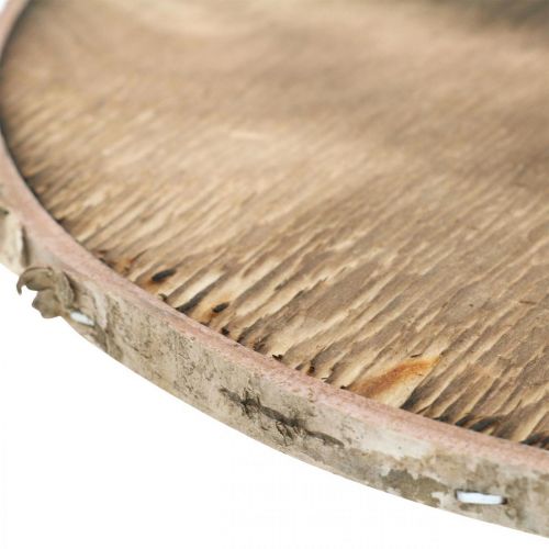 Floristik24 Deko Holzscheibe geflammt Rustikale Holzdeko Sperrholz Ø20cm