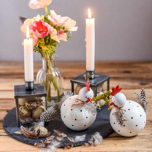 Floristik24 Schieferplatte rund, Naturartikel, Dekotablett Ø30cm