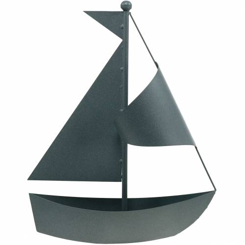 Floristik24 Segelboot zum Bepflanzen Metall 44cm × 34cm