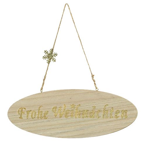 Floristik24 Schild „Frohe Weihnachten“ 30cm x 11cm 3St