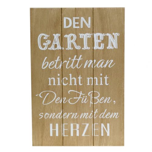 Floristik24 Holzschild zum Aufhängen „Garten“ 20cm x 30cm 2St