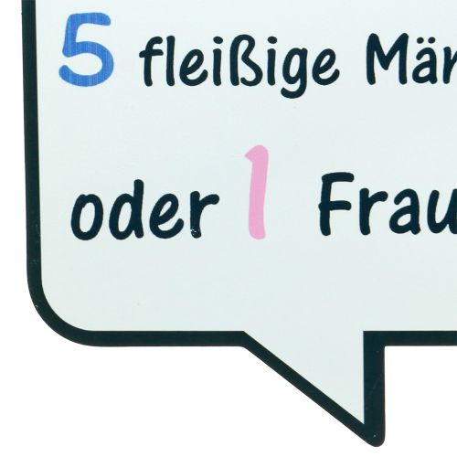 Floristik24 Schild zum Aufhängen „Männer und Frauen“ 21cm x 18cm 3St