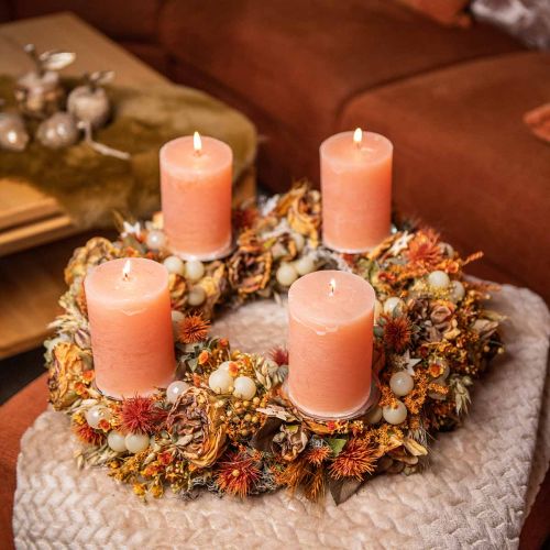 Artikel Schleierkraut Kunstblumen Gipskraut Orange L30cm 6St im Bund