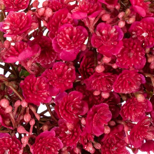 Blumenkranz aus künstlichem Schleierkraut 30 cm Pink-Rot für Innendekoration | Floristik24.ch