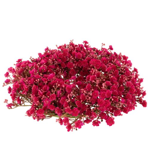 Blumenkranz aus künstlichem Schleierkraut 30 cm Pink-Rot für Innendekoration | Floristik24.ch