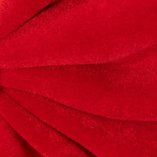 Rote Dekoschleife aus Samt mit