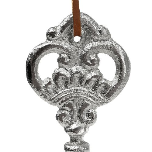 Floristik24 Schlüssel Silber zum Hängen 15,5cm 2St
