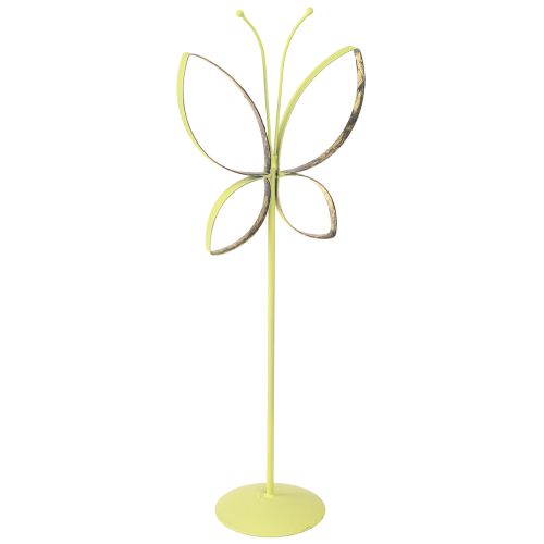 Floristik24 Schmetterling Metall Deko Frühling Grün Gold H35cm 2 St